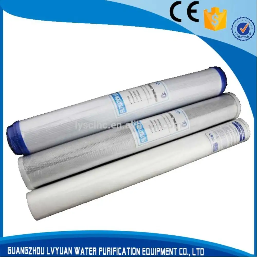 Cartucho de filtro de agua de 1 etapa de 20 pulgadas GAC carbón activado UDF + CTO + PP 1