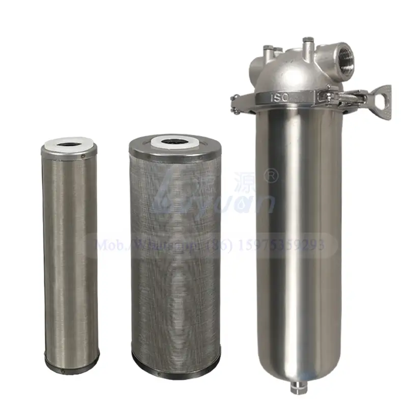 Malla de alambre filtro industrial del polvo de metal de 50 micrones para el diámetro 2,5 del cárter del filtro de acero inoxidable 4,5 10 20 pulgadas 1