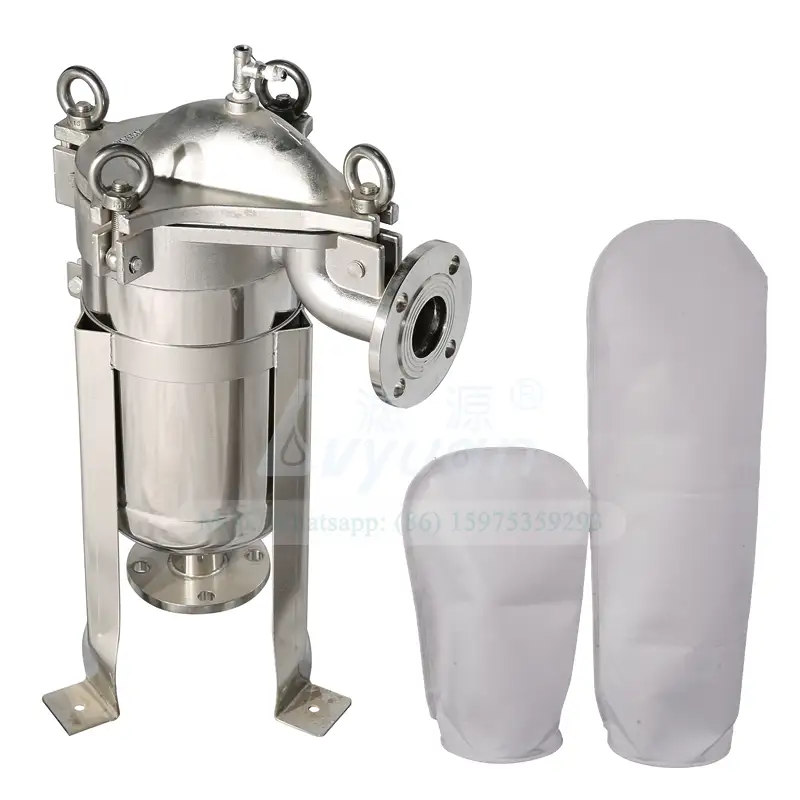 High quality liquid filtration filter stainless steel SS304 316L industrial pp bag filter housing for industrial oily water 1