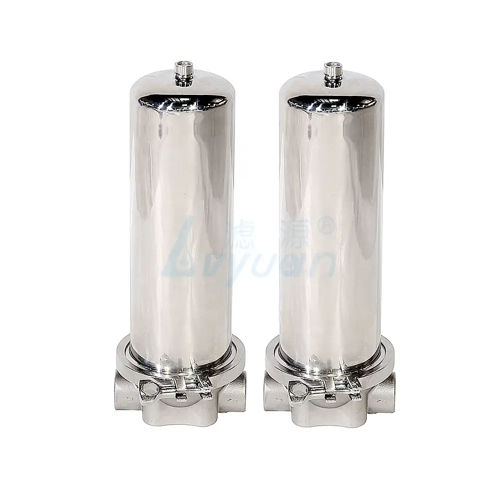 5 10 20 30 40 inch stainless steel water filter/ ss single cartridge filter housing for liquid filtration 1