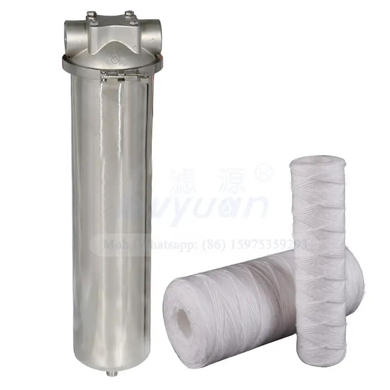 Gran caudal de agua tamaño jumbo 10 20 pulgadas filtro único recipiente de filtro de acero inoxidable para alta presión de entrada de agua de trabajo 1