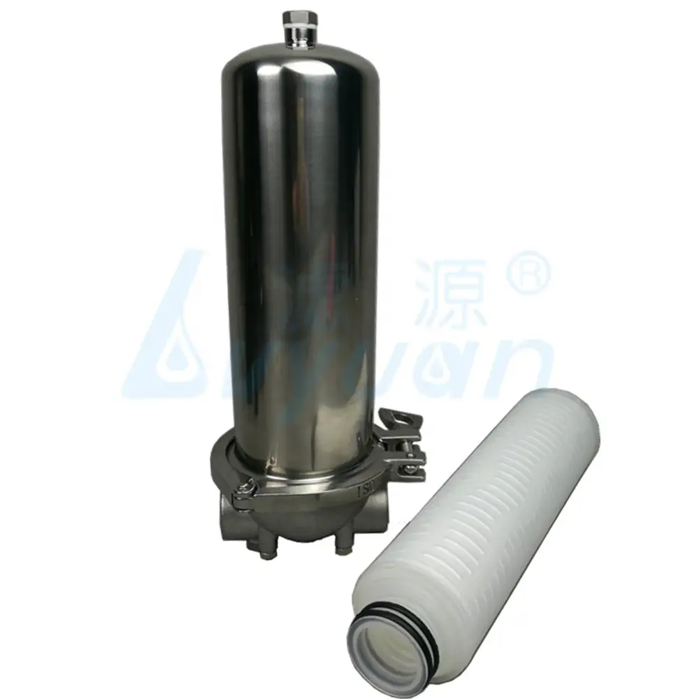 Stainless Steel Filter Housing Single Cartridge Water Filter 10 20 30 40 Inch 1