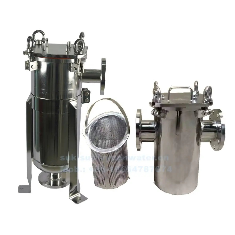 Sanitary Stainless Steel Housing Basket Strainer Bag Filter 1