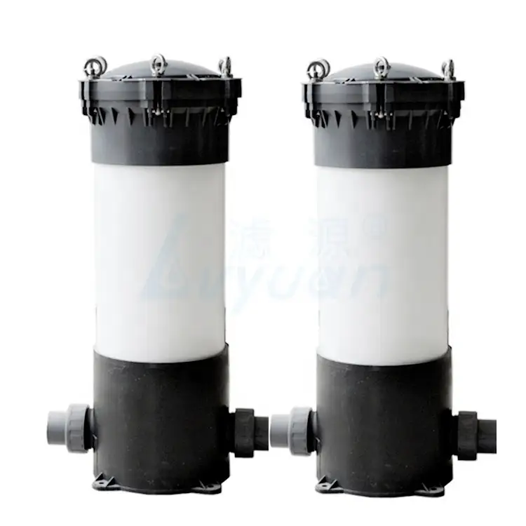 Longitud personalizada y cantidad de cartuchos Filtro de cartucho de carcasa de filtro UPVC/pvc para filtración de agua industrial 1