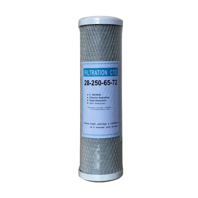 Guangzhou Factory 5 10 20 30 Zoll Aktivkohleblock CTO-Filterwasserkartusche für die Vorfiltration 1