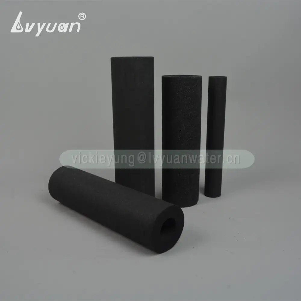 Sintered element jumbo & slim 20 micron coconut activated carbon filter for inlne water cartridge filter 2