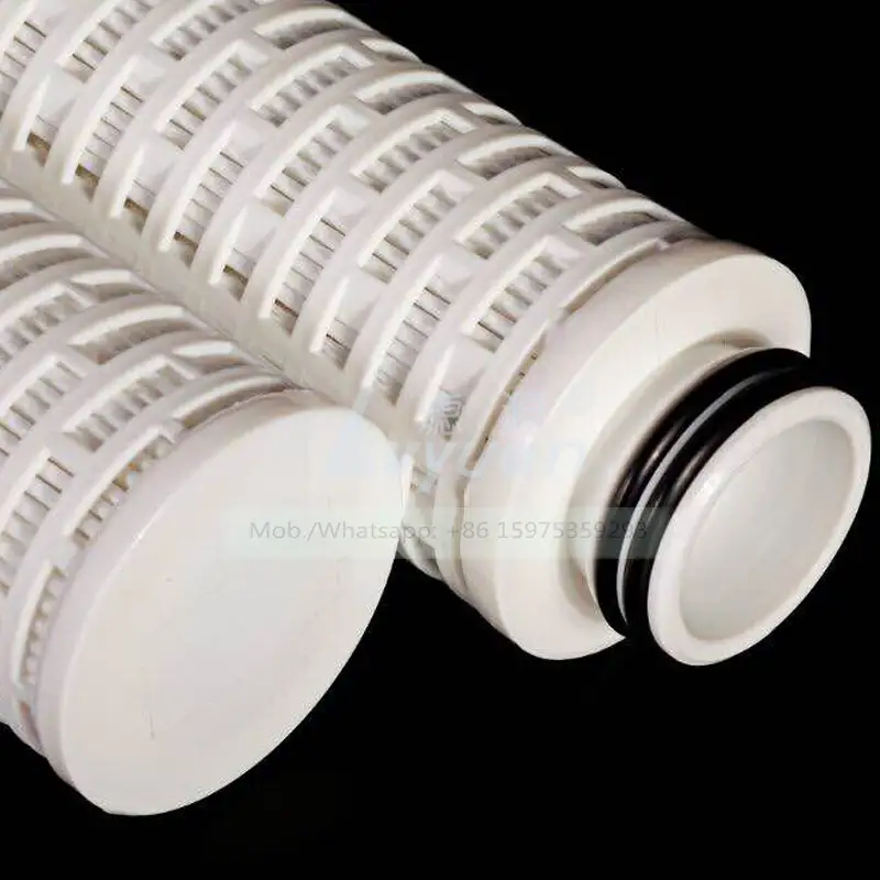 Petroleum industry 10/20/30/40 inch polypropylene PP / glass fiber pleated filter cartridge for oil field filtration treatment 1