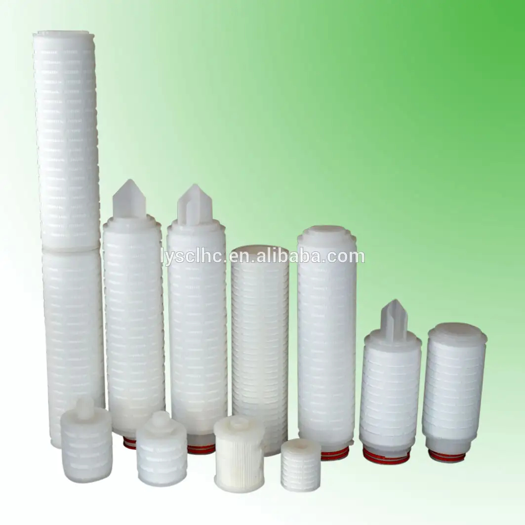 pleated polypropylene micropore membrane filter/water filter element 226/fin 1