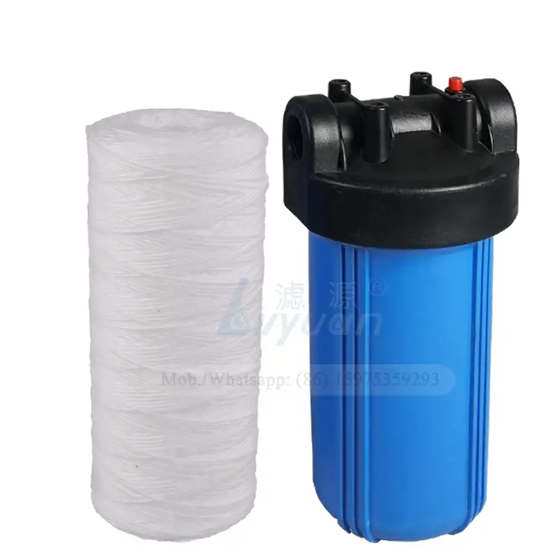 Vorwasser-Sediment-Garnfilter, 10 Zoll, 25 Mikron, fadengewickelte Filterkartusche für 4,5-Zoll-Jumbo-Blau-PP-Filtergehäuse 1