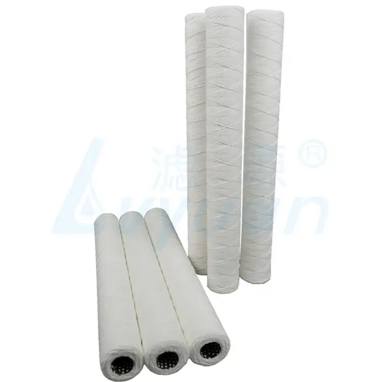 40-Zoll-Wasserfilterpatrone aus Polypropylen-Spinngarn/Baumwolle/Fiberglas mit Fadenwicklung, 5 Mikron 1