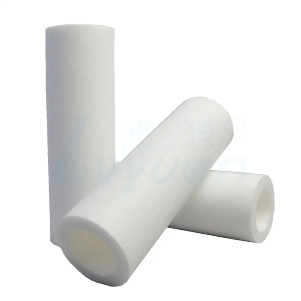 Cartucho de filtro de polipropileno soplado por fusión de 10 pulgadas con núcleo de filtro de polipropileno para filtración de agua 1