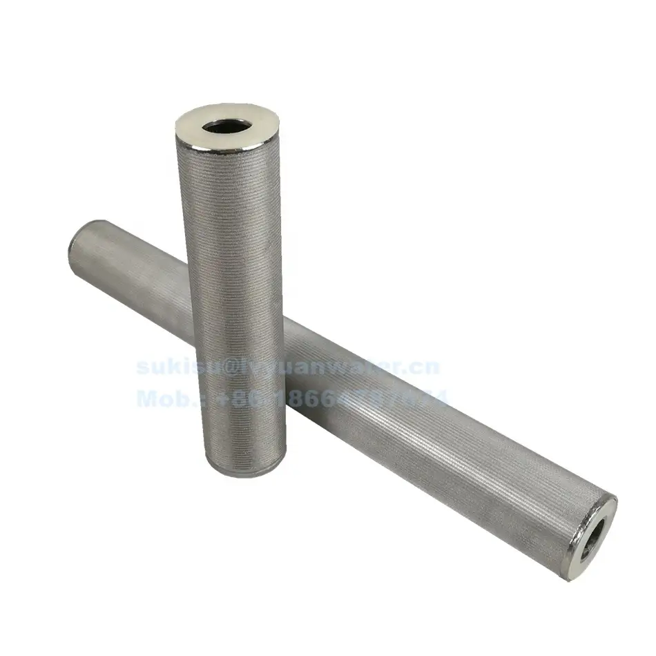 Hochtemperatur-5-lagiger zylindrischer Sintermetall-Edelstahl-Drahtgewebe-Filtereinsatz für Filteröl, feste Flüssigkeiten 1