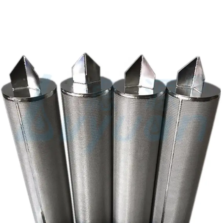 High temperature resistance 100 micron water mesh filter stainless steel cartridge 10 inch 1