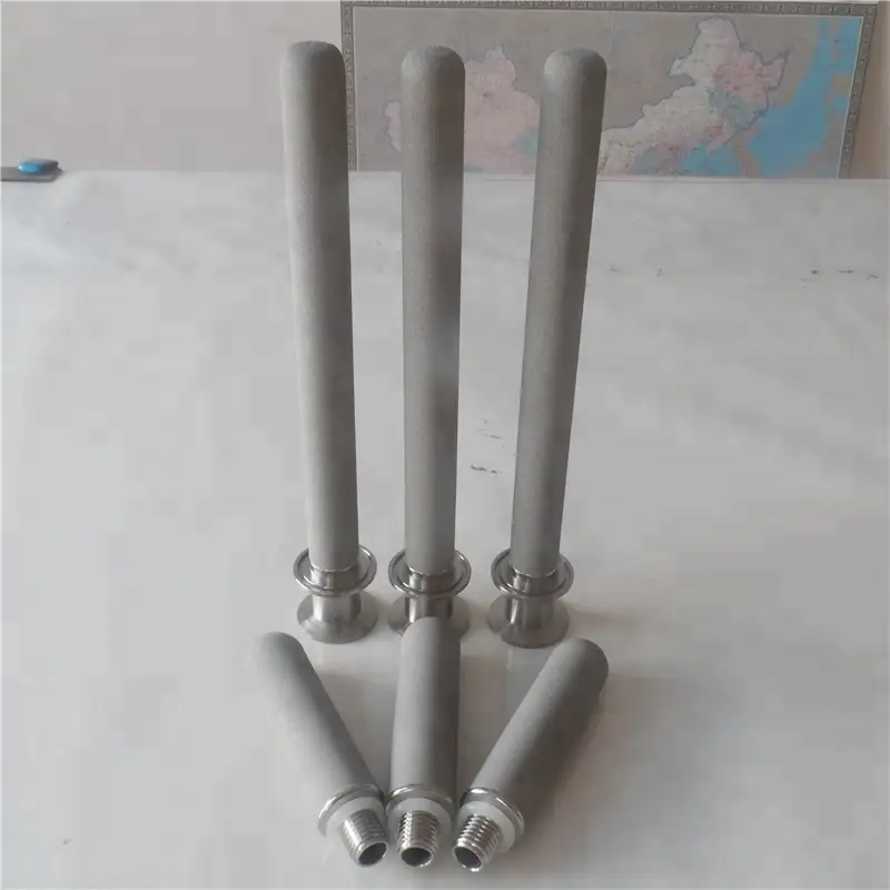 Customized Washable Titanium microporous filters for water filtration with Clamp fitting 1