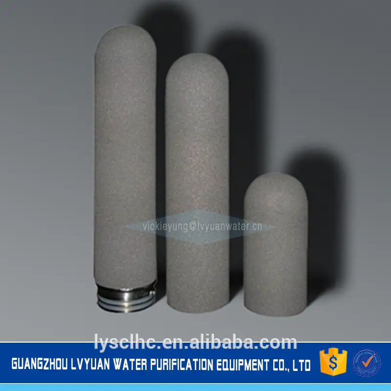 Precio del tubo de filtro de agua de titanio puro de 10 micrones de Guangzhou para la industria alimentaria 1
