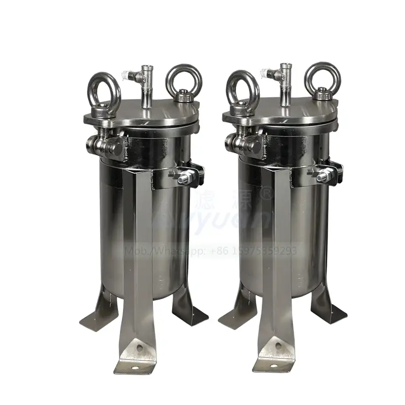 Maßgeschneiderter 1-Mikrometer-PP-PE-Beutelfilter, 1–10 Tonnen/Stunde, kleines Edelstahl-Beutelfiltergehäuse mit abnehmbaren Standbeinen aus Edelstahl 1