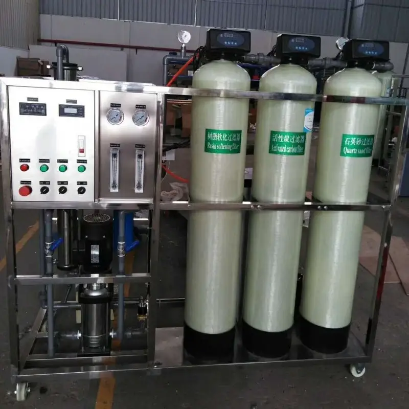 1500 GPD Ters Osmoz için 250 L/H RO su arıtma sistemi, saatte 250 litrelik Saf İçme Ekipmanı 1