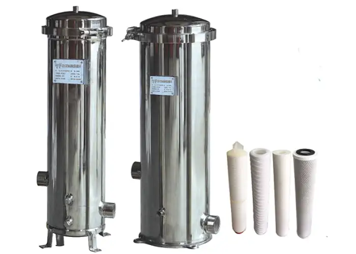 SS Liquid Filtration Stainless Steel Single round cartridge Multi filter vessel 1