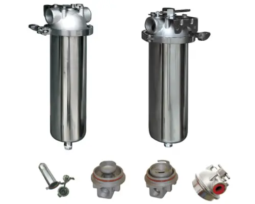 efficient stainless filter housing with fin end cap for oil fuel 2