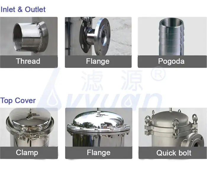 professional ss bag filter housing with fin end cap for sea water desalination 2