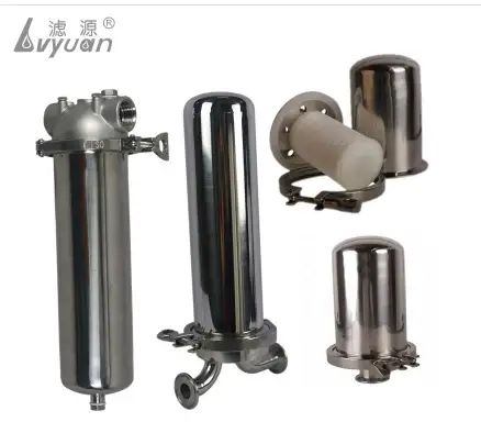 Cárter del filtro de aire cilíndrico de acero inoxidable SUS304 de 1 mm 1