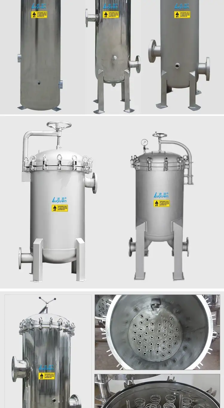 Stainless Steel Multi Cartridge Filter Housing 10