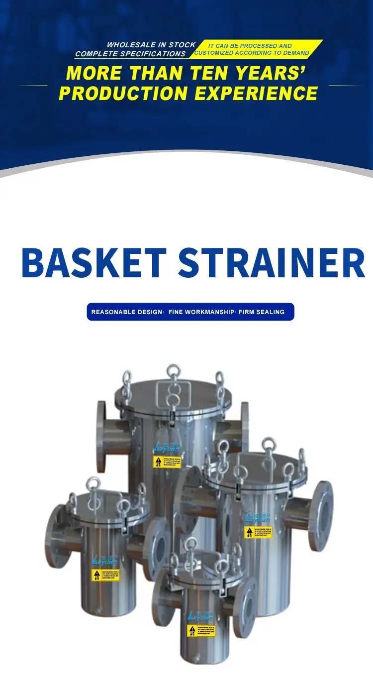 Stainless Steel SUS304 316L Basket Stainer 2 Stainless Steel SUS304 316L Basket Stainer 7