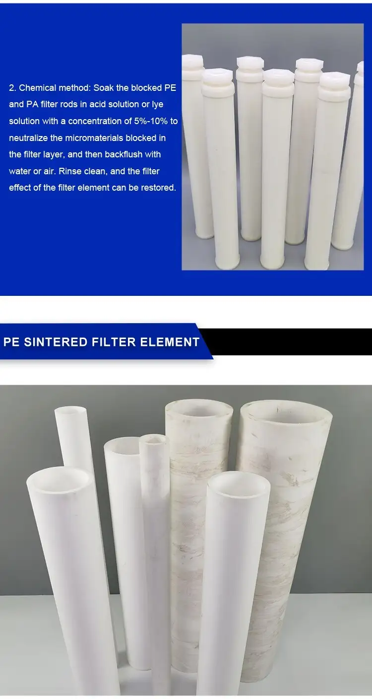 1 3 5 10 25 50 75 100 Micron Micro porous PE Sintered Filter Element 7 1 3 5 10 25 50 75 100 Micron Micro porous PE Sintered Filter Element 11