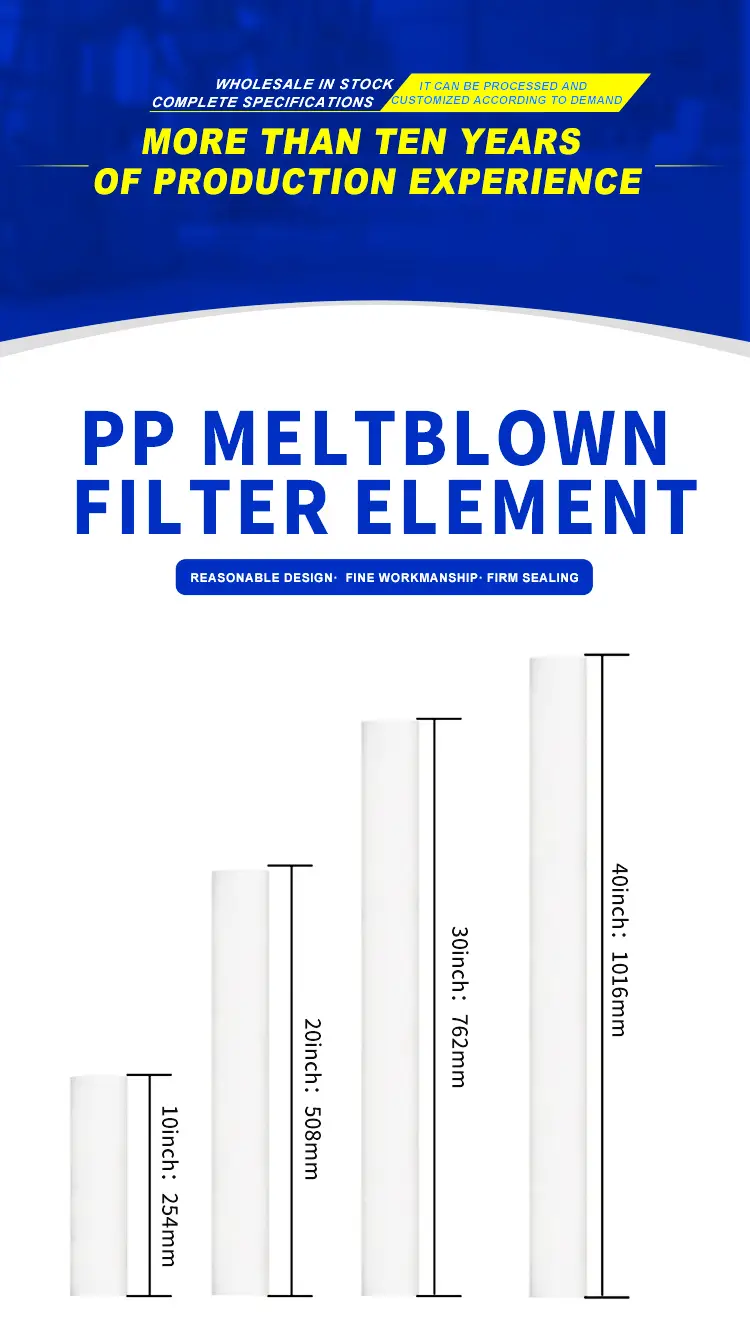 Wholesale Polypropylene PP Meltblown Filter Element 6