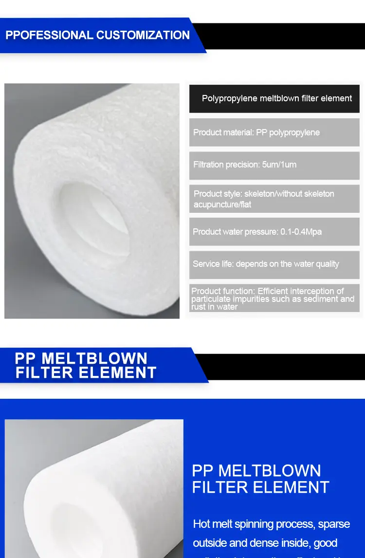 Wholesale Polypropylene PP Meltblown Filter Element 7