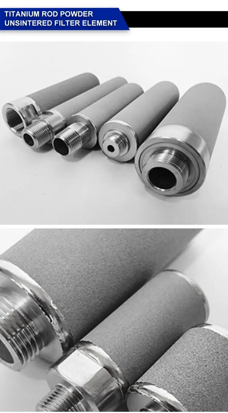 Factory price OEM Size Titanium Rob Sintered Filter Element 9