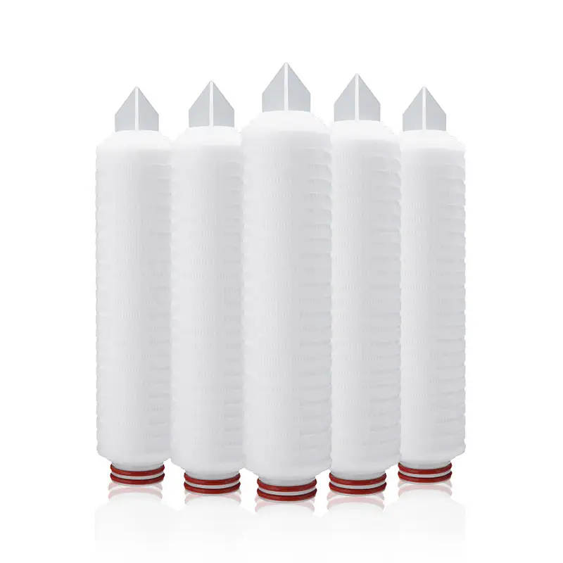 Micro porous membrane pleated filter element 1