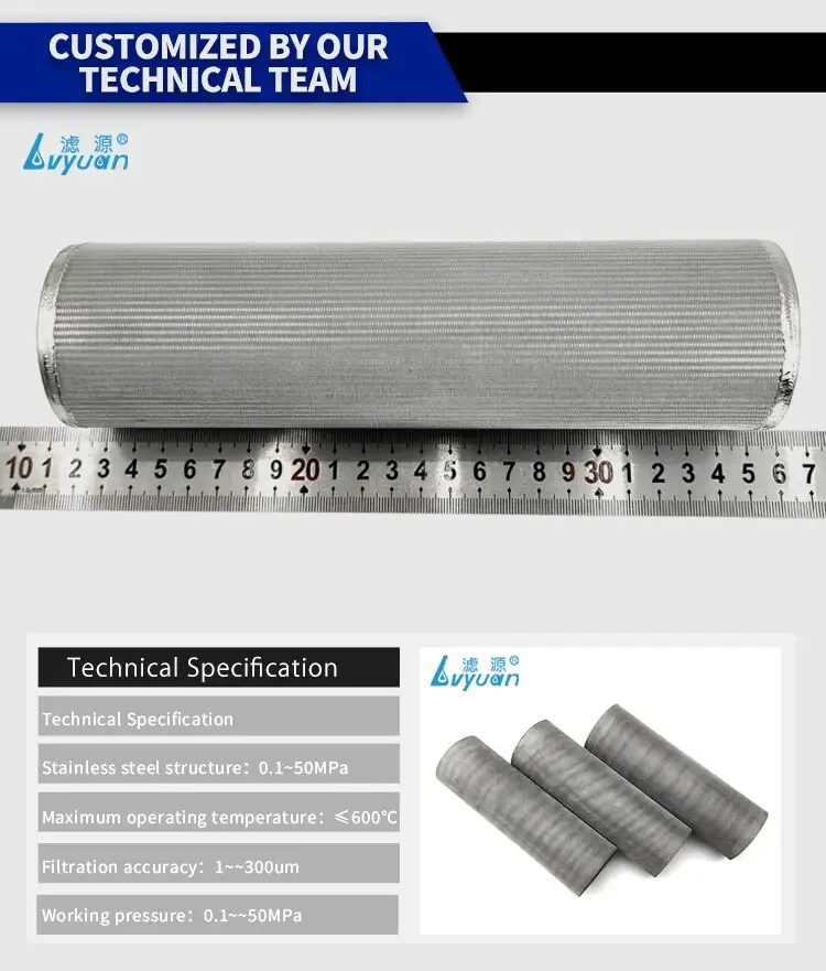 Factory price Stainless steel filter cartridge SS filter element 7