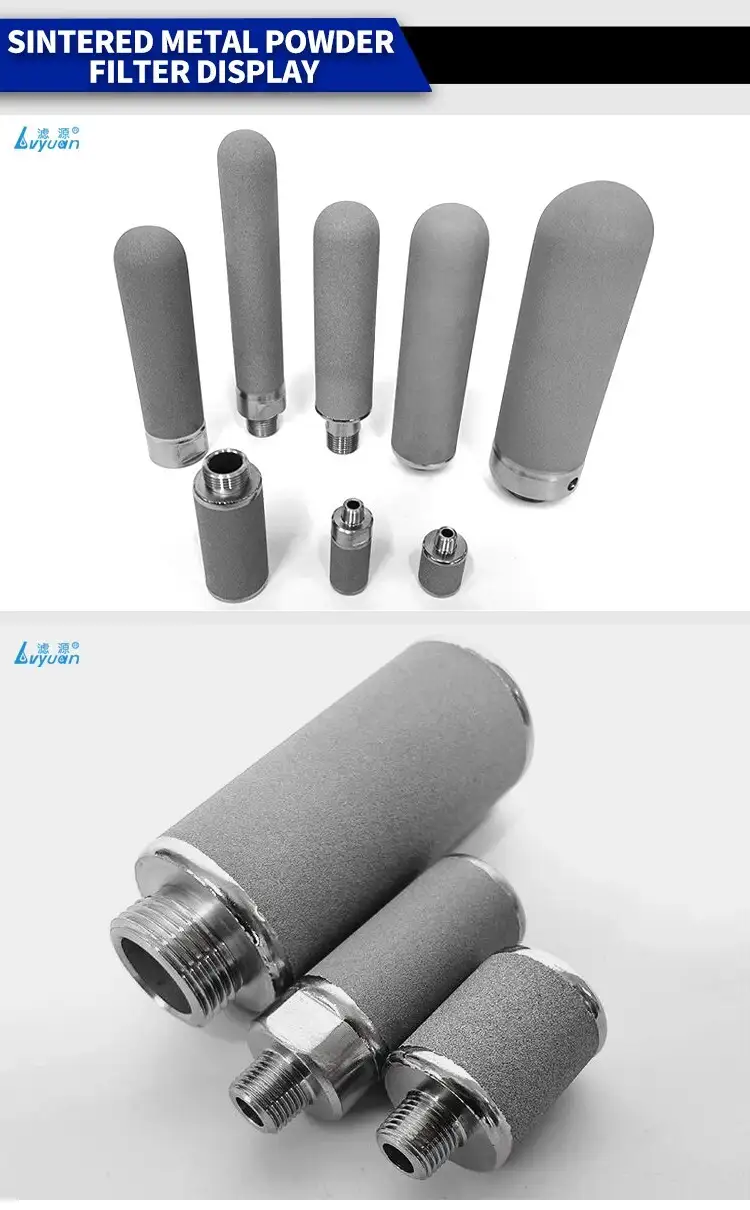 OEM micro 316 Stainless Steel Filter cartridge Sintered metal powder filter element 10