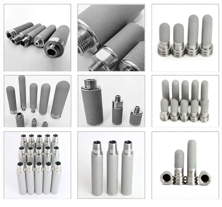 OEM micro 316 Stainless Steel Filter cartridge Sintered metal powder filter element 11
