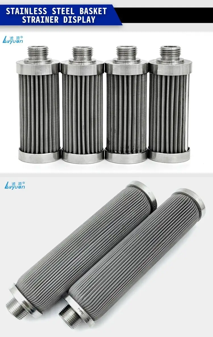 Factory price OEM size 316 metal Stainless steel pleated filter cartridge SS filter element 10