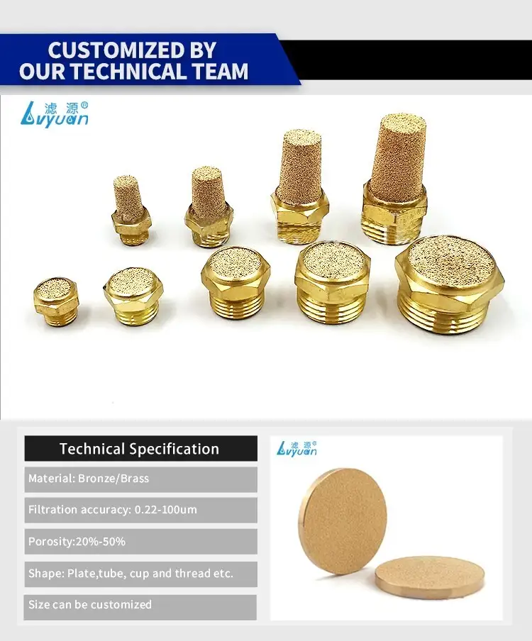 Factory Price Sintered Copper Powder Filter 3 Factory Price Sintered Copper Powder Filter 7