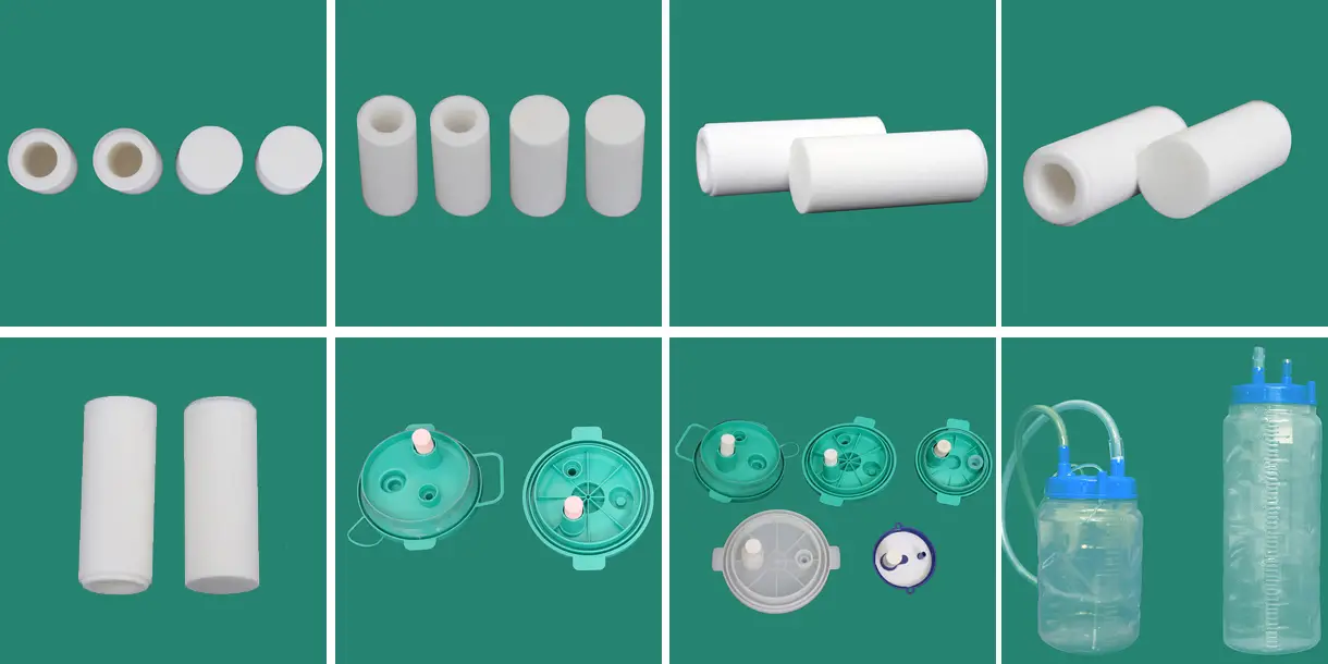 Factory Price OEM Porous Plastic Self Sealing Fitlers 6