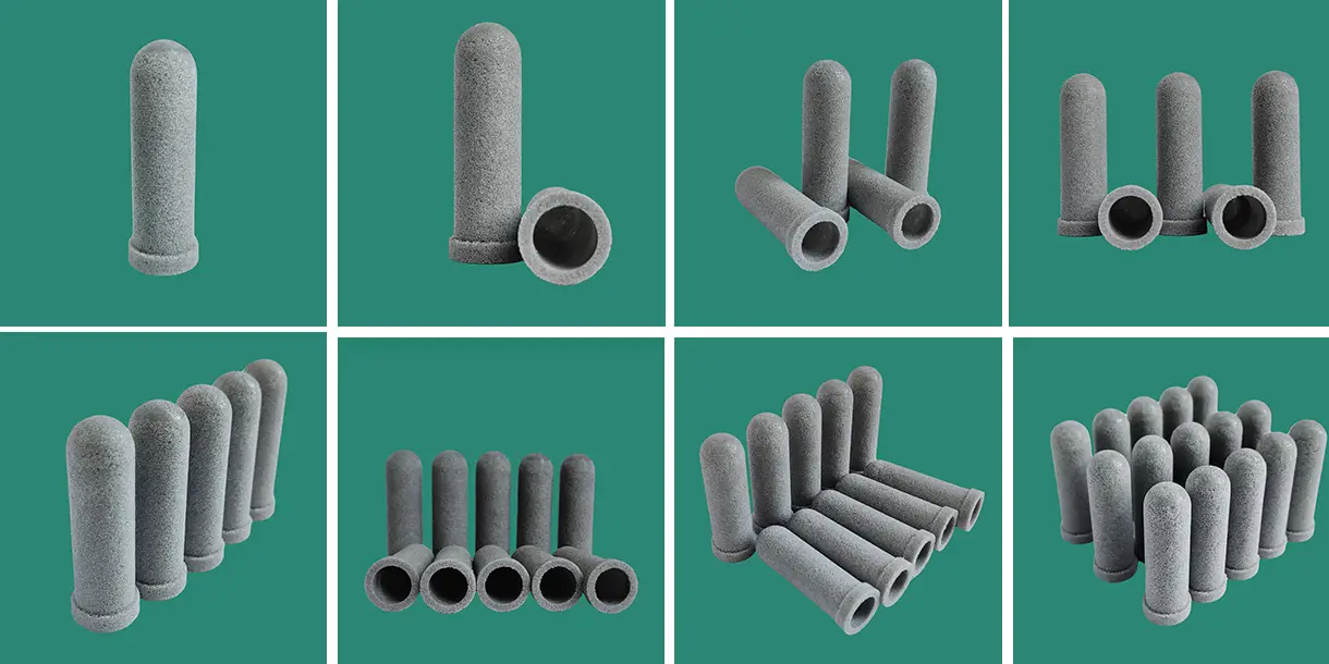 Porous Industrial Solid Liquid Filtration Sintered White Black PE Filter Cartridge 7