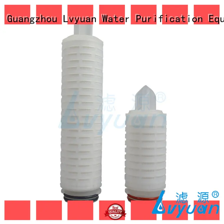 Lvyuan pvdf pleated filter sizes with stainless steel for food and beverage 1