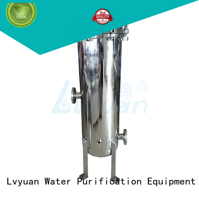 Lvyuan titanium water filter housing with fin end cap for sea water treatment 1