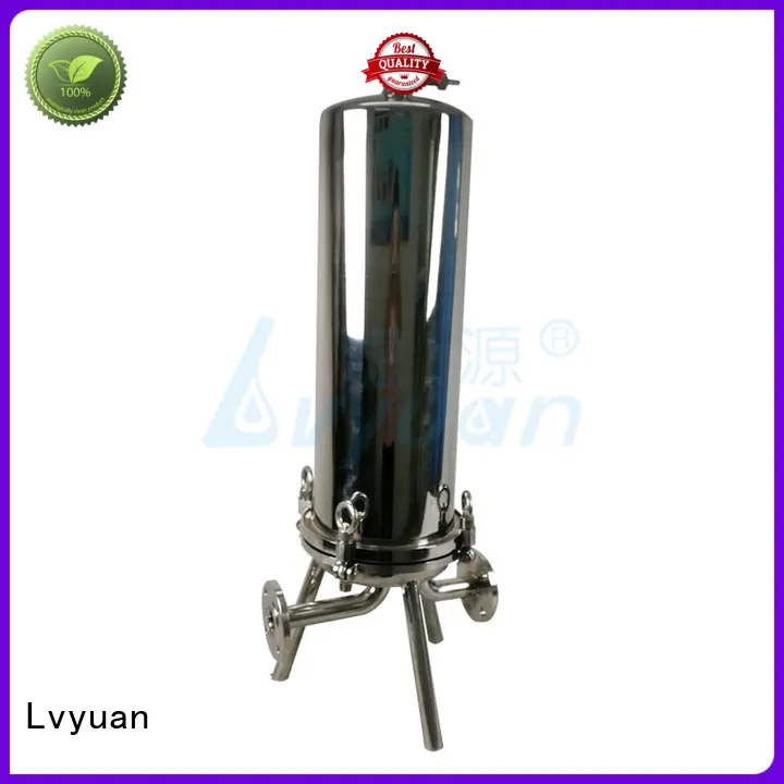 high end stainless steel water filter housing with fin end cap for sea water desalination 1