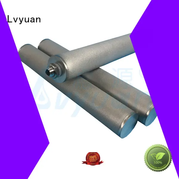 titanium ss sintered filter cartridge supplier for food and beverage Lvyuan 1