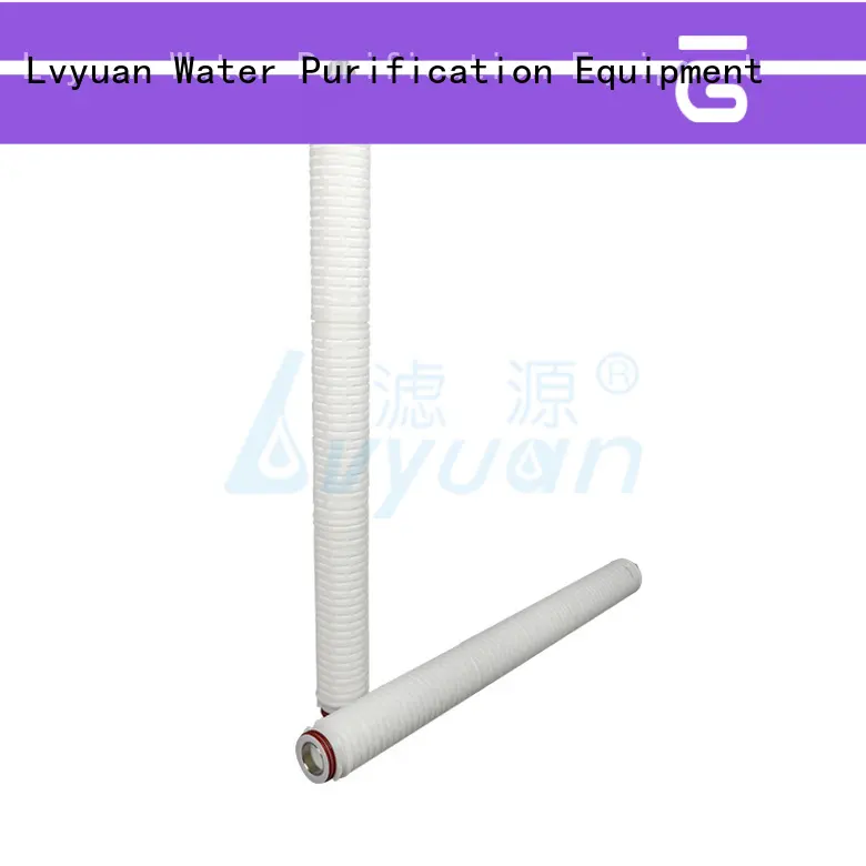 best pleated filter sizes with stainless steel for liquids sterile filtration Lvyuan 1