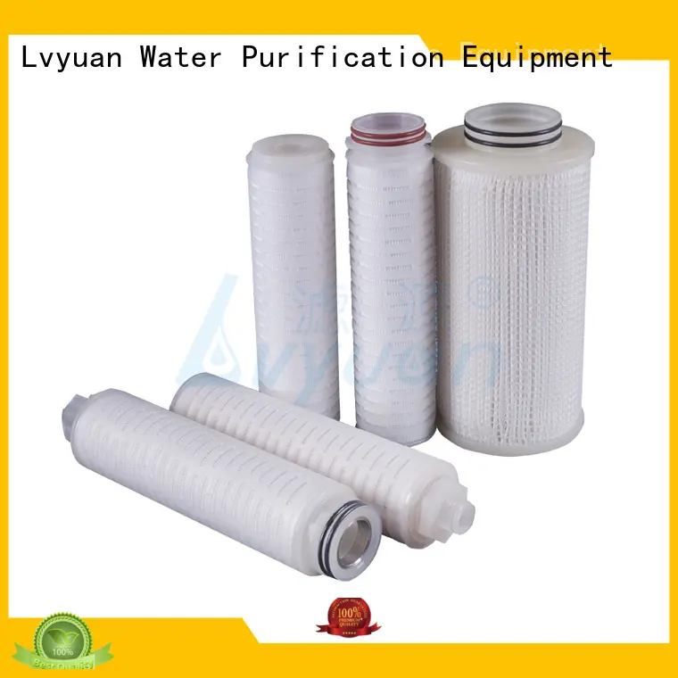 pleated polypropylene filter cartridge manufacturer for organic solvents Lvyuan 1