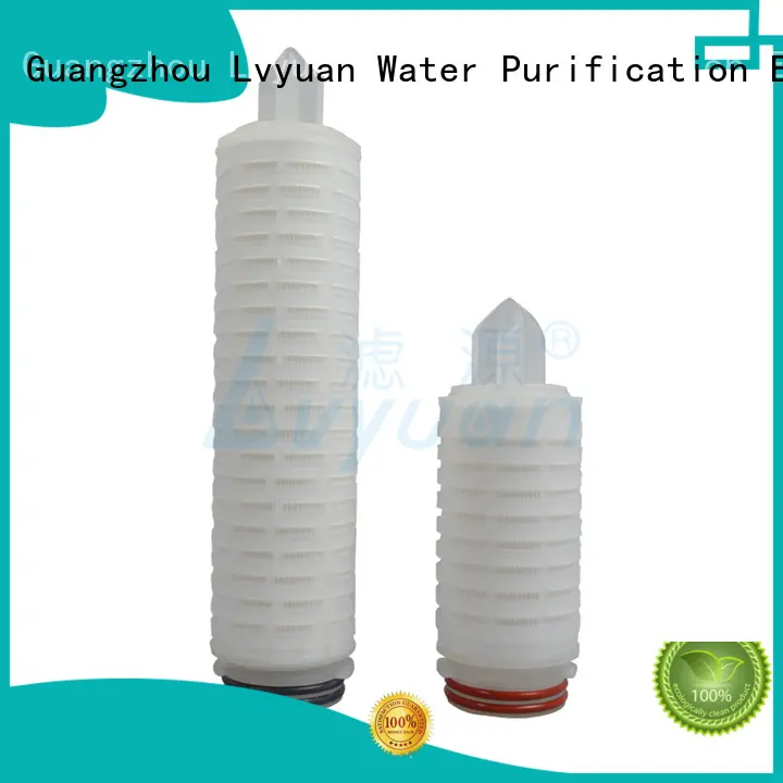 Lvyuan 20 micron pleated water filter supplier for industry 1