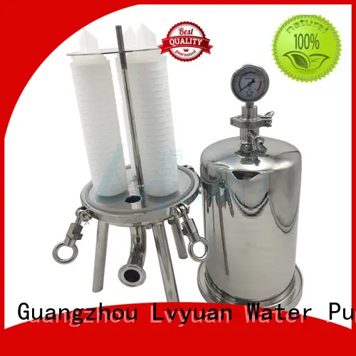 10 inch Sanitary stainless steel filter housing with pleated filter cartridge 1