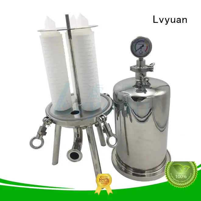 10 inch Sanitary stainless steel filter housing with pleated filter cartridge1 1