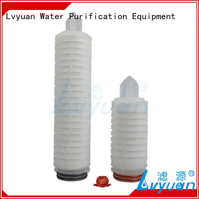 Lvyuan ptfe pleated polyester filter cartridge for liquids sterile filtration 1