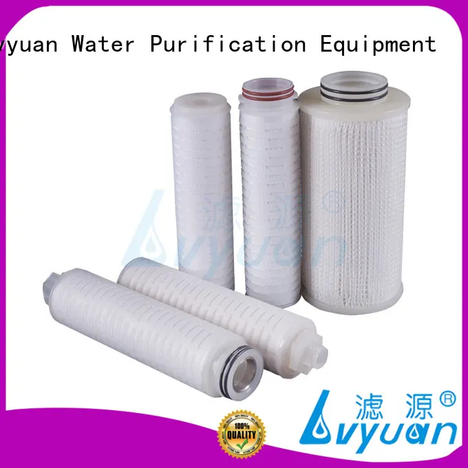 Lvyuan pes pleated polyester filter cartridge for sea water desalination 1